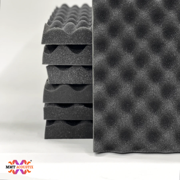 Egg Tray Acoustic Foam Panel 1.5  1x1 Feet Pro Charcoal Online Hot Sale