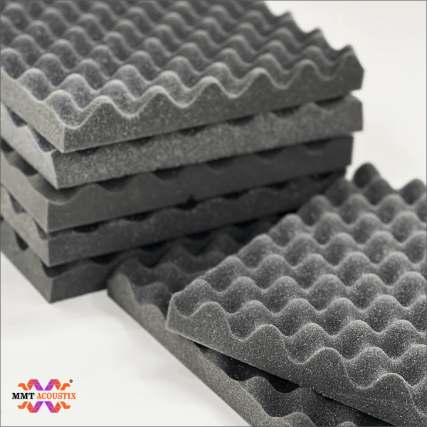 Egg Tray Acoustic Foam Panel 1.5  1x1 Feet Pro Charcoal Online Hot Sale