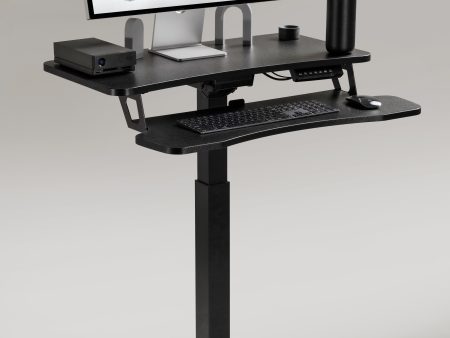 OCOMMO Mobile Auto Rise Desk with Keyboard Tray on Sale