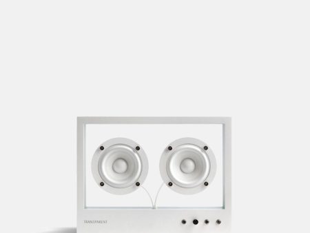 Small Transparent Speaker White Online Sale