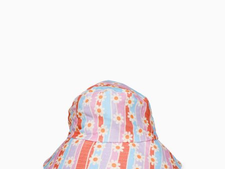 Katydid Daisy Bucket Hat - Daisy Stripes on Sale