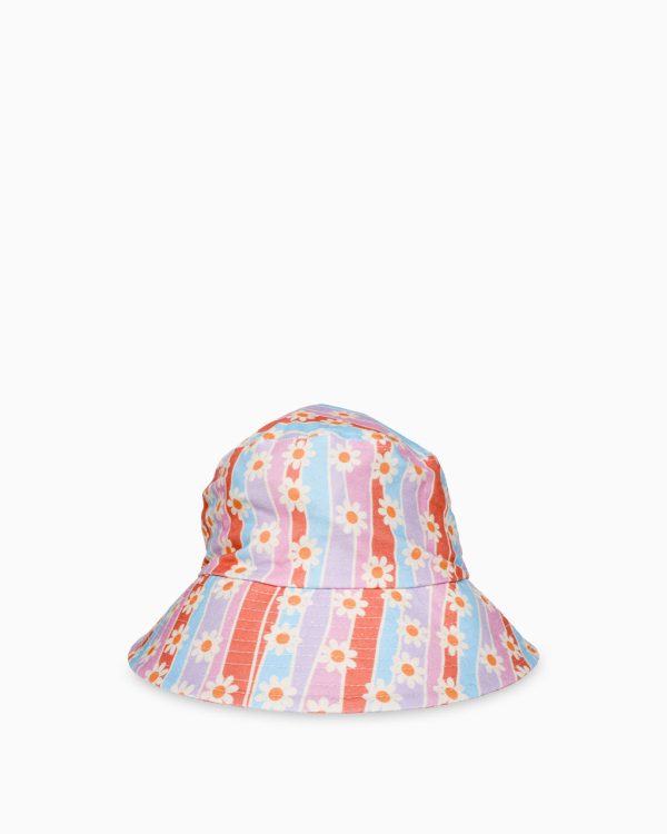 Katydid Daisy Bucket Hat - Daisy Stripes on Sale