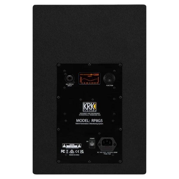 KRK Systems ROKIT 8 Generation 5 Studio Monitor Pair - Black Supply