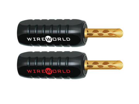 Wireworld Gold-Plated 4mm Banana Plugs (4 Pack) For Sale